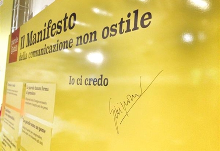 Stop ai discorsi d'odio: ecco il "Manifesto della comunicazione non ostile"