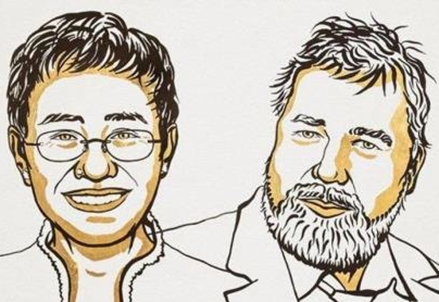 Nobel per la Pace a due giornalisti: Maria Ressa e Dmitry Muratov